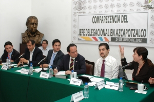 COMPARECE EN COMISIONES JEFE DELEGACIONAL DE AZCAPOTZALCO
